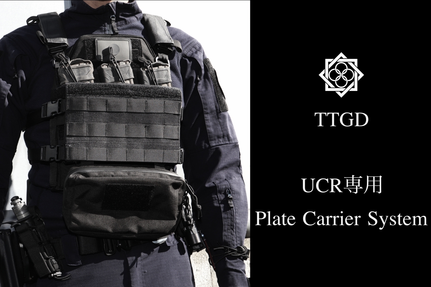 田村装備開発 UCR専用 Plate Carrier System Black - 個人装備