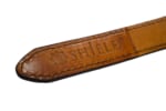 Quick draw leather belt